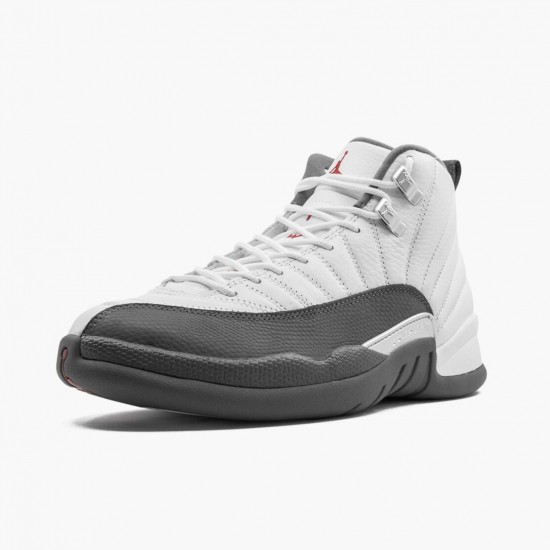 Nike Air Jordan 12 Retro White Dark Grey Men 130690-160