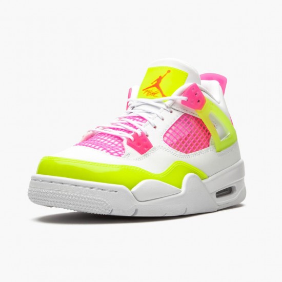 Nike Air Jordan 4 Retro White Lemon Pink W/M CV7808-100