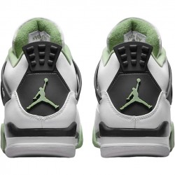 Nike Air Jordan 4 Retro White Oil Green Dark Ash Men AQ9129-103
