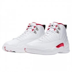 Air Jordan 12 Retro Twist White Red High Shoes Mens  130690 404 