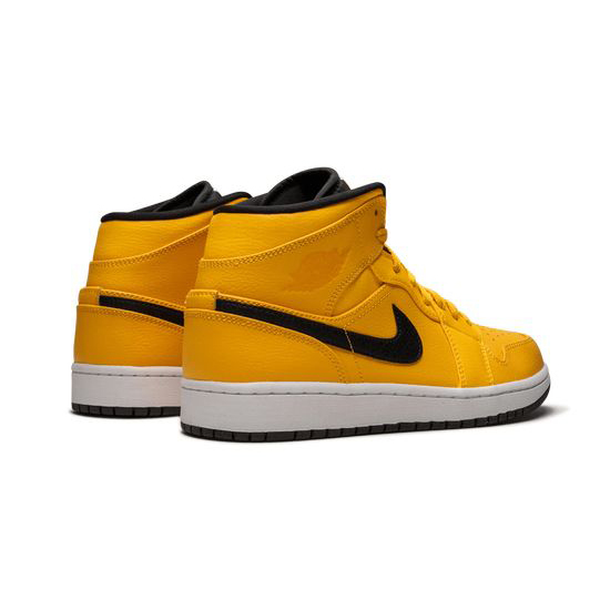 Air Jordan 1 Mid sneakers Yellow White Mens  554724 700