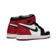 Air Jordans 1 Retro Outfit High OG Black Toe White Red Women Men AJ1 555088 125