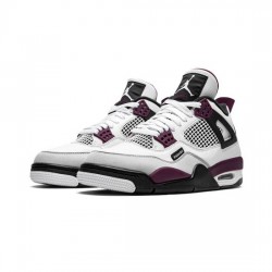 Air Jordan 4 IV Retro PSG White Bordeaux Grey Black AJ4 Basketball Shoes Mens  CZ5624 100 