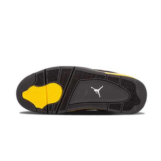Air Jordan 4 Retro Thunder Black White Tour Yellow Mens  308497 008